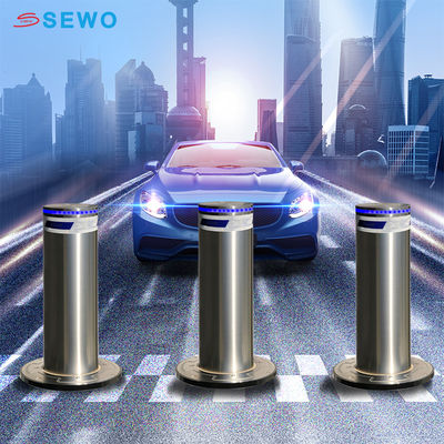 Automatic Electric Bollards Weatherproof Retractable Security Bollard with Remote Control Function