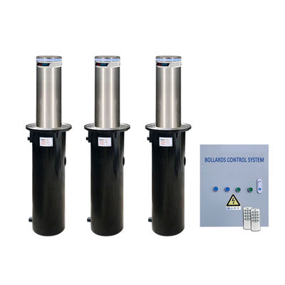 Automatic Bollard Actuator System Hydraulic Retractable Road Barrier with Stainless Steel Housing