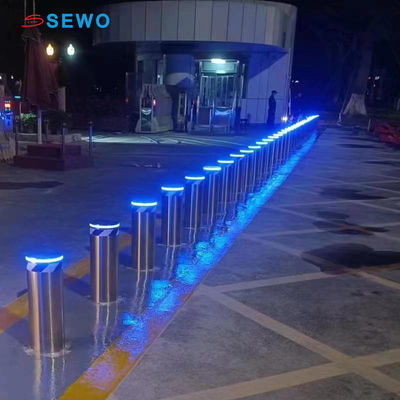 Automatic Bollards for Vehicle Control , Crash-Rated Hydraulic Retractable Barrier with Anti-Corrosion Coating
