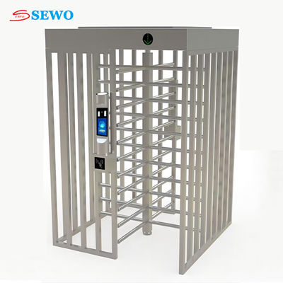 Indoor/Outdoor Full Height Turnstile Gate for Single Turnstile Access Control Security Systems