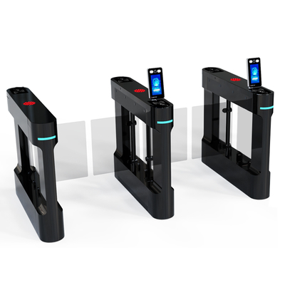 Automatic Face Recognition System QR Code Reader Swing Gate Turnstile Access Control