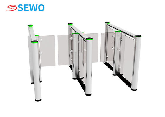 45people/min High Speed Gate Fully Automatic Swing Turnstile Gate With Card Reader