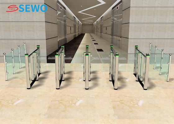 Full Automatic Swing Speed Gate Turnstile , RFID Turnstile Gate With Card Reader