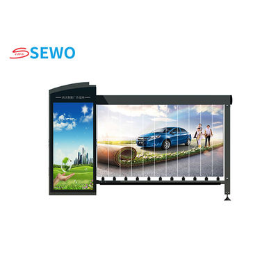 Custom Automatic Car Park Barriers , Advertising Parking Barrier System