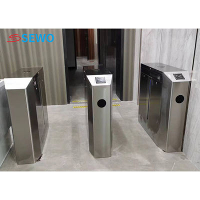 Puerta de barrera automática con colgaje RFID lector de tarjetas de huellas digitales giradiscos para el sistema de control de acceso