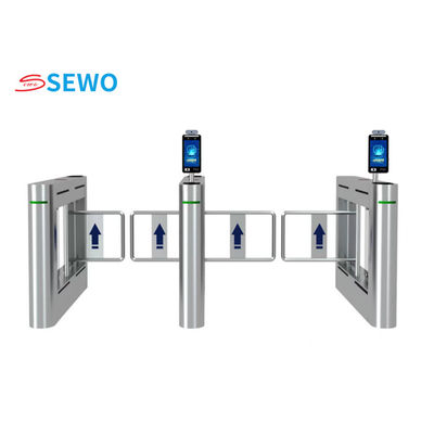 AC220V Pedestrian Access Control Gates Fully Automatic Security Swing Barrier Gates