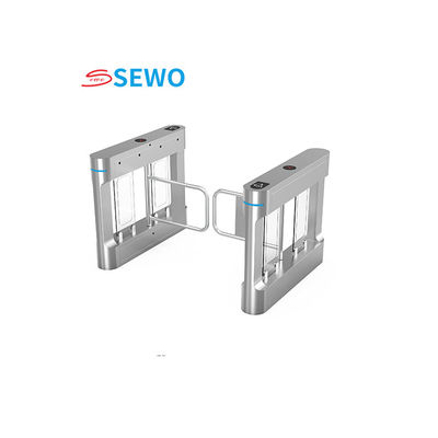 AC220V Swing Barrier Turnstile Stainless Steel High Speed Gym Security Gate