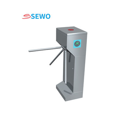 30people/min Automated Turnstiles , Tripod Security Turnstile Gate With RFID Card Reader