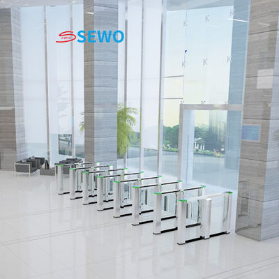 RS485 TCP/IP One Way Turnstile Gate Speed Gates Fingerprint Time Attendance Access Control System