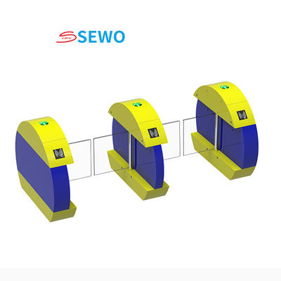 Mini Boon Edam Full Height Turnstile Security Systems Barcode Card Swing Barriers For Kids