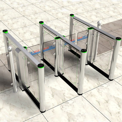 Office Face Recognition Speed Gate Systems Ticket Turnstile Gate Unlock Time 0.5s