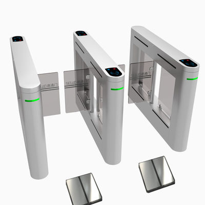 Pedestrian Swing Gate ESD Turnstiles RS232/485 Communication Turnstile Biometric Access Control