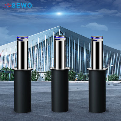 Stainless Steel Hydraulic Rising Retractable Bollard with Buried Structure and 600mm Height