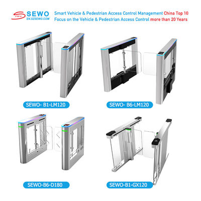 Data Center Security Turnstile Gate Dual Authentication And Emergency Override Function