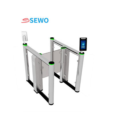 Sliver Finish Security Swing Gate Turnstile Pedestrian Access Solution with AC220V Power Supply