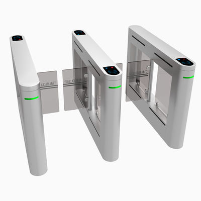 TCP/IP Communication Interface High Speed Gate Turnstile with Biometric Access Control and Card Reader 1400×160×1000m