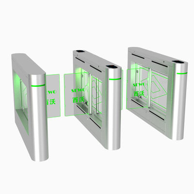AC220V Power Supply Glass Turnstile Doors for Safe and Smooth Airport Access